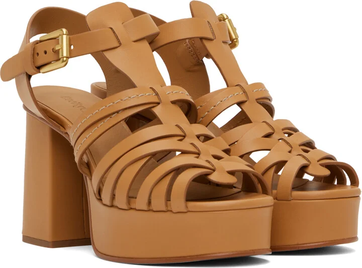 See by Chloé Tan Sierra Heeled Sandals - Image 4