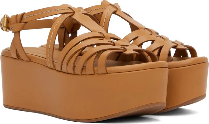 See by Chloé Tan Sierra Heeled Sandals - Image 4