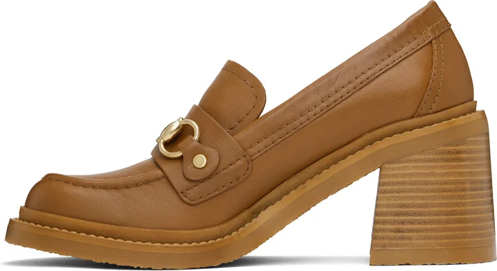 See by Chloé Tan Signature 1 Loafer Heels - Image 3