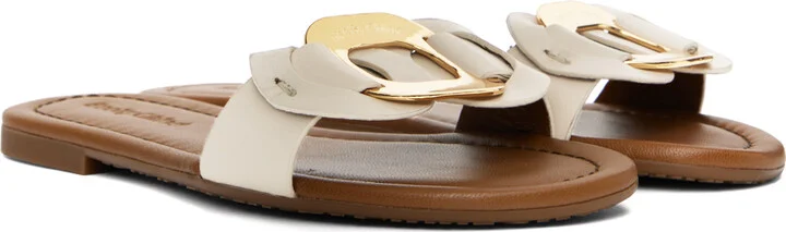 See by Chloé White & Brown Chany Sandals - Image 4