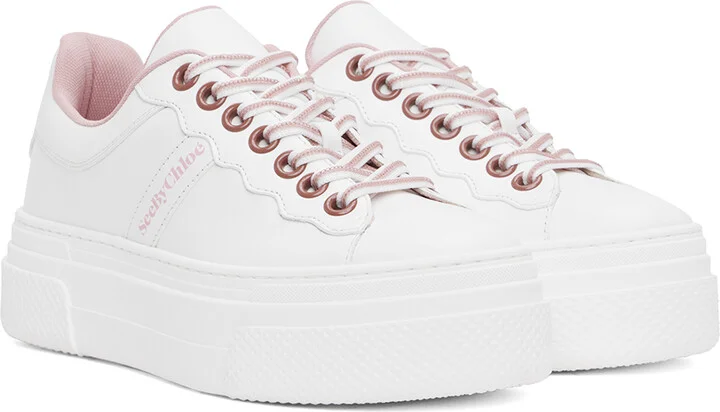 See by Chloé White Essie Sneakers - Image 4