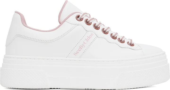 See by Chloé White Essie Sneakers