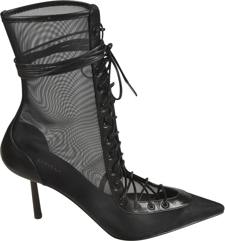 See-through Lace-up Sneakers