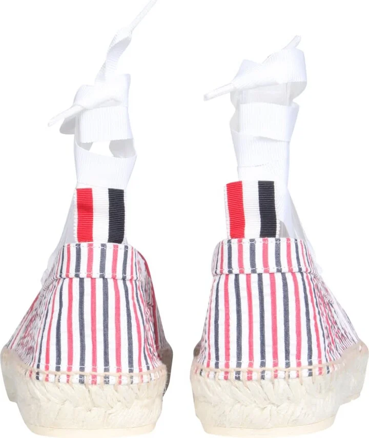 Seersucker Cotton Espadrilles - Image 3