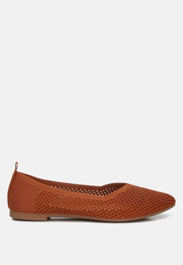 Selaris Fly Knit Slip On Ballerinas Flats
