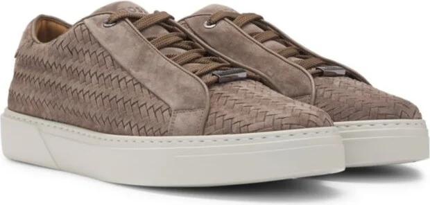 SELECTED BY SHOHEI OHTANI Gary woven-suede trainers with hidden laces