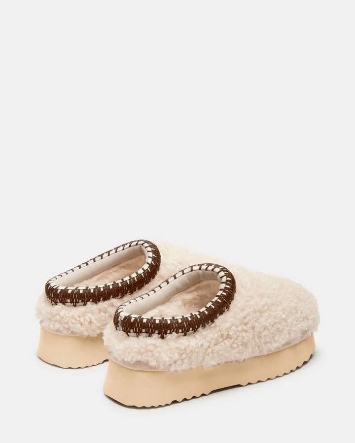 Selena Faux Shearling Natural - Image 6
