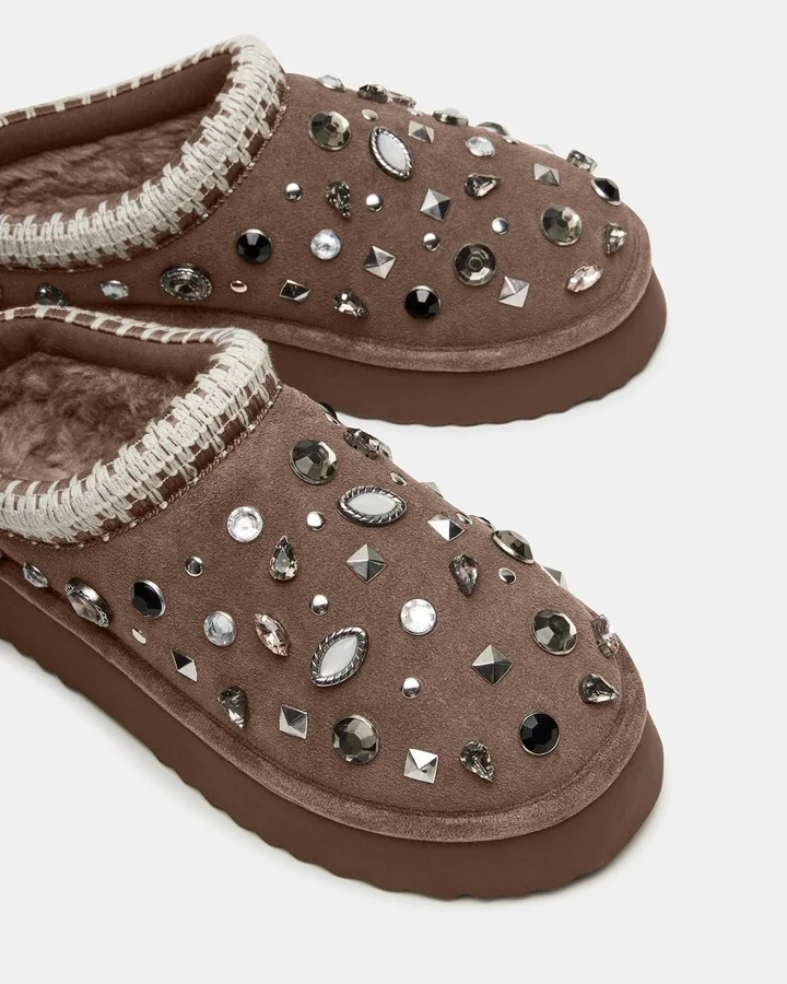 Selena Grey Suede Rhinestones - Image 4