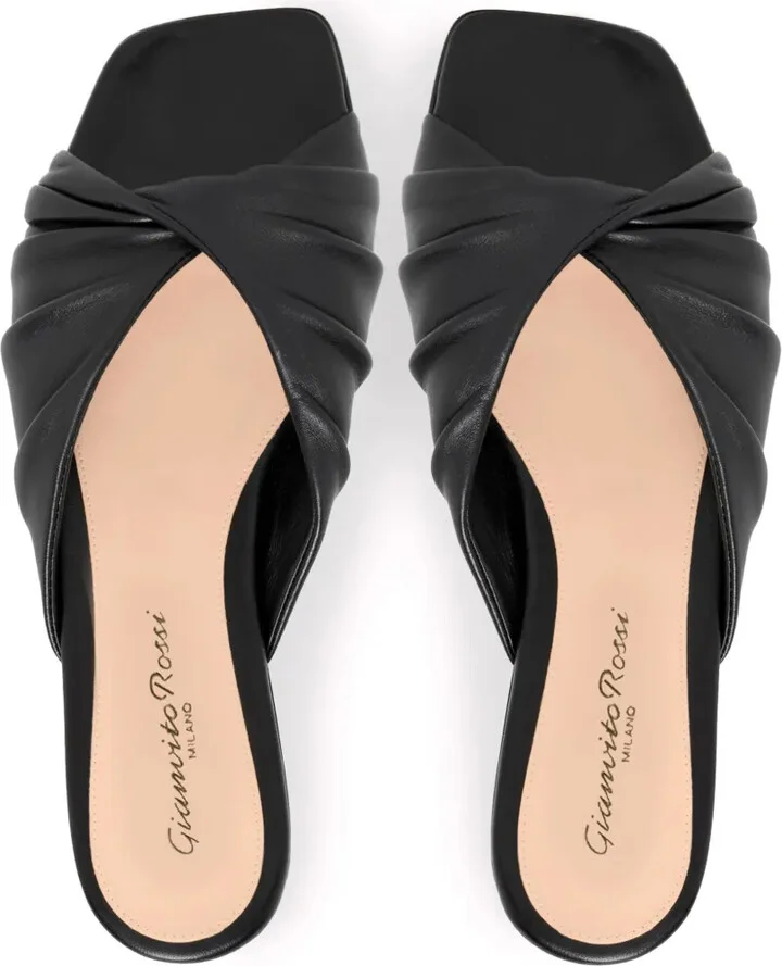 Selene leather slides - Image 3