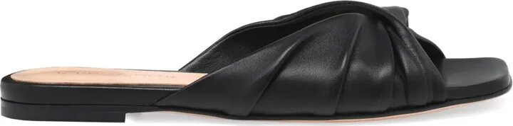 Selene leather slides