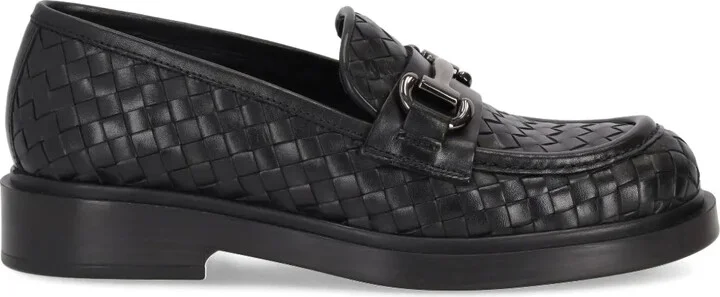 Seline woven leather loafers