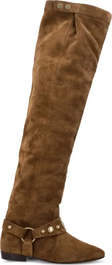 Selize suede buckle boots