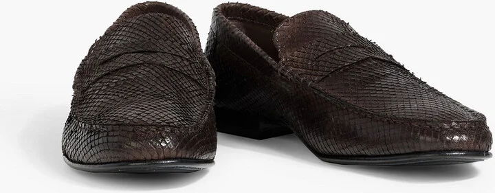Sellers snake-effect leather loafers - Image 2