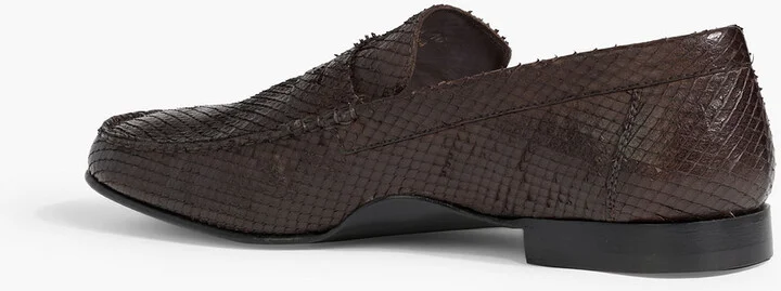 Sellers snake-effect leather loafers - Image 3