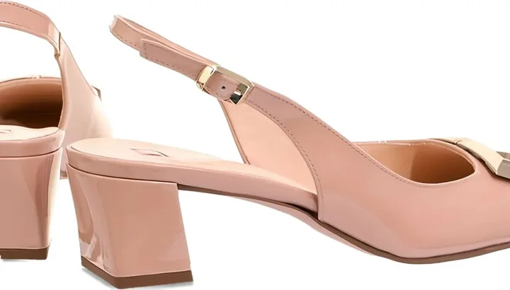 Selma block-heel slingback pumps - Image 3
