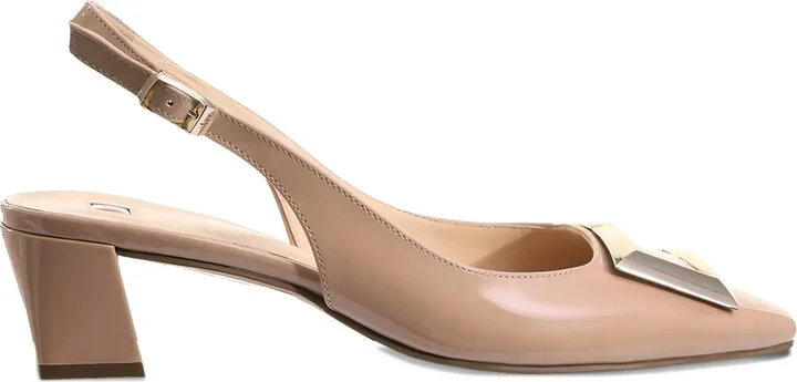 Selma block-heel slingback pumps