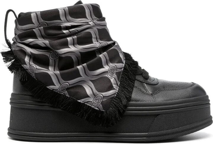 Selma scarf-detail sneakers