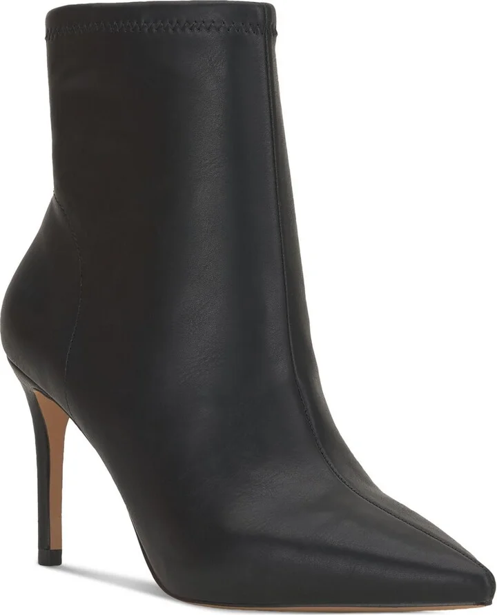 Semaja Womens Zipper Pointed Toe Booties