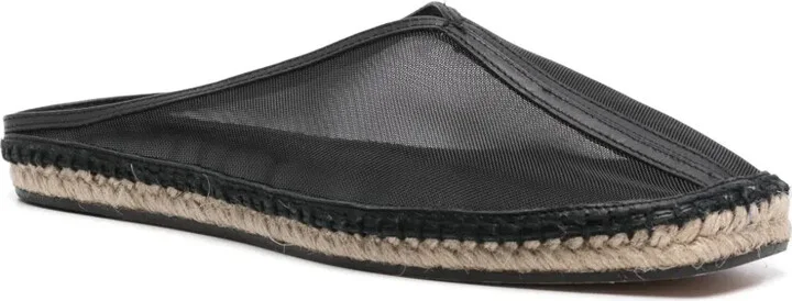 Semi-Sheer Mesh Espadrilles - Image 2
