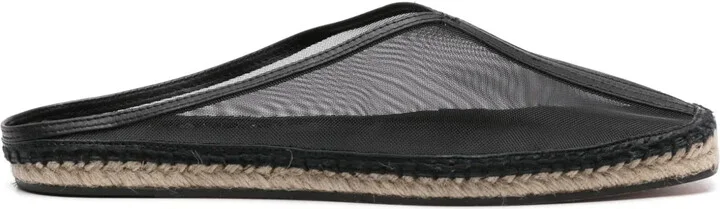 Semi-Sheer Mesh Espadrilles
