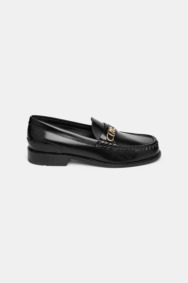 Semi-shine loafers