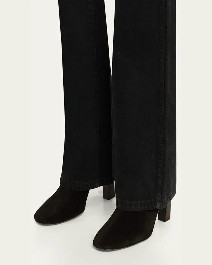 Sensorial Suede Leather Ankle Booties - Image 4
