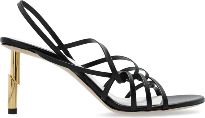 ‘Sequence’ Heeled Sandals, , - Black