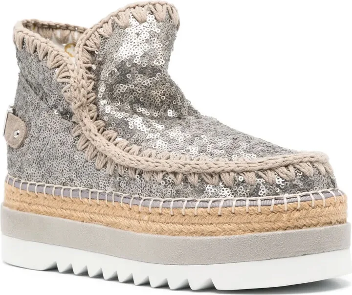 Sequin Ankle Boots - Image 2