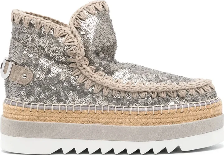 Sequin Ankle Boots