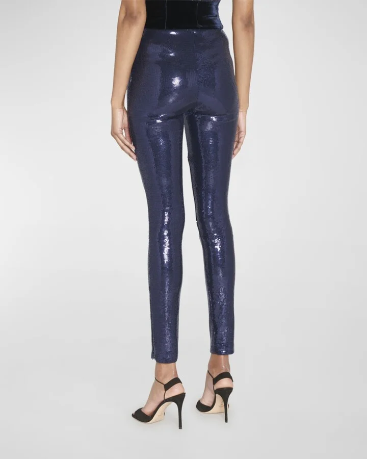 Sequin Ankle Leggings - Image 3