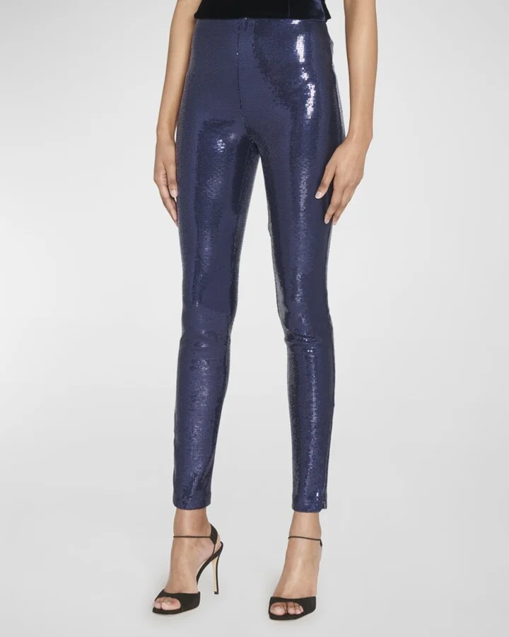 Sequin Ankle Leggings - Image 4