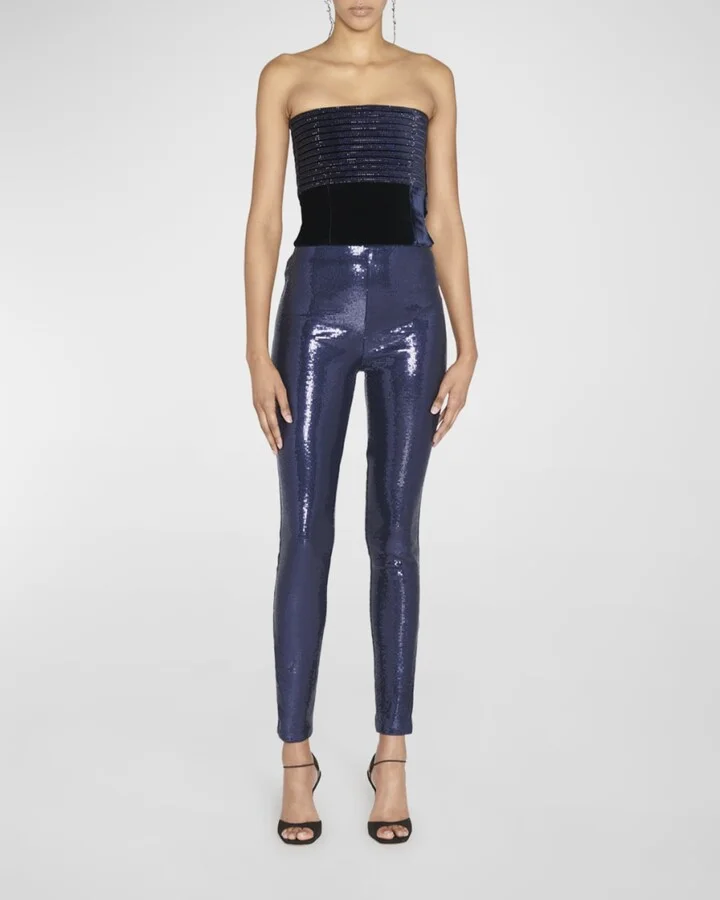 Sequin Ankle Leggings - Image 5