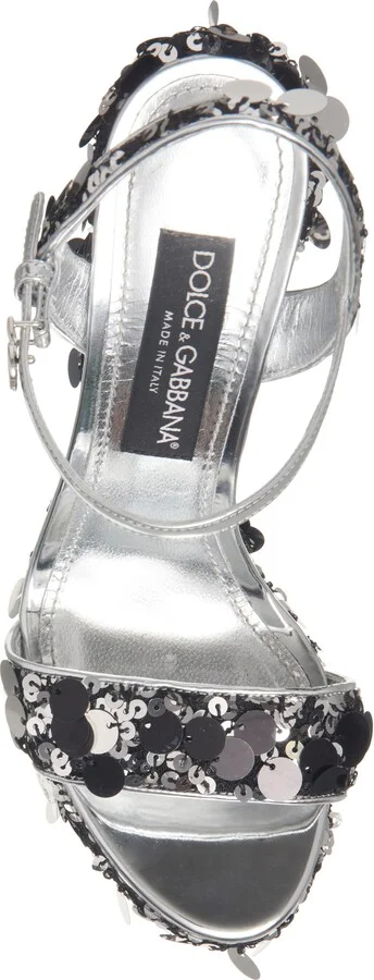 Sequin Block Heel Platform Sandal - Image 5