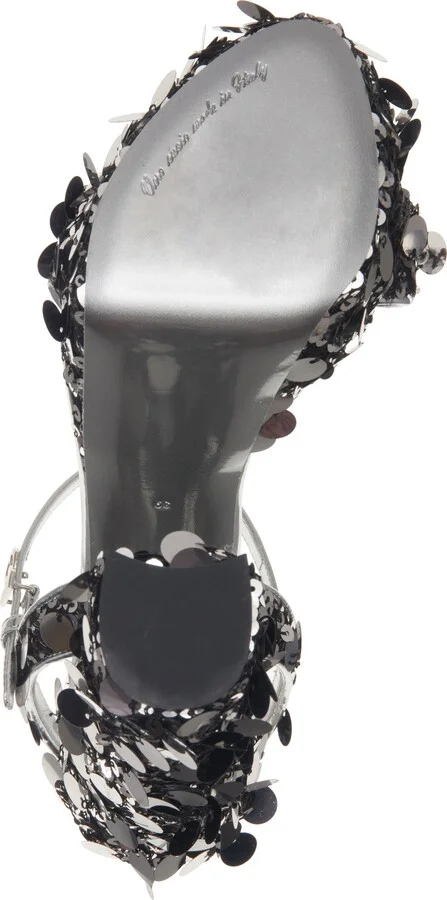 Sequin Block Heel Platform Sandal - Image 6