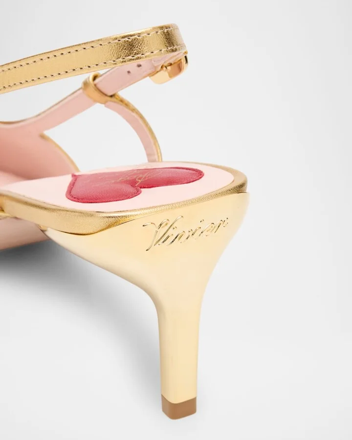 Sequin Buckle Slingback Pumps - Image 2