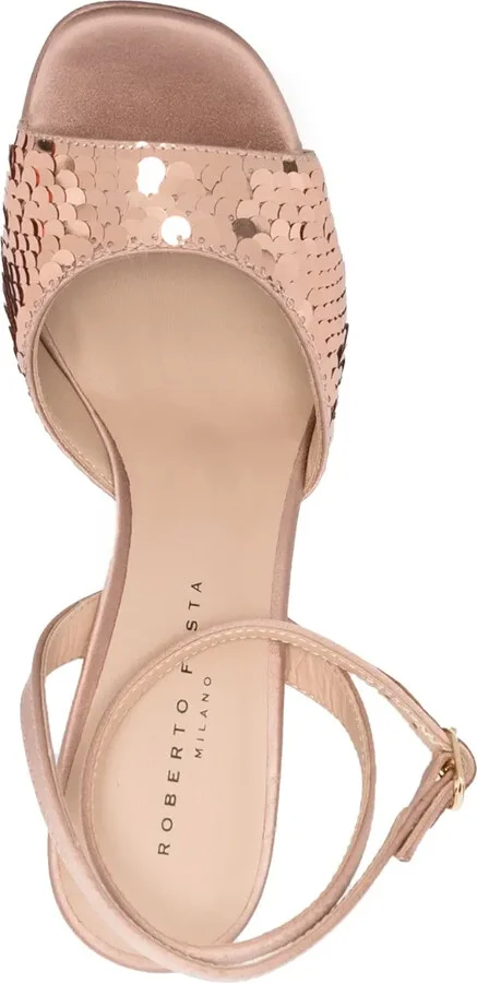 Sequin-Embellished 120mm Sandals - Image 4