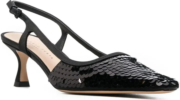 Sequin-Embellished 70mm Pumps - Image 2