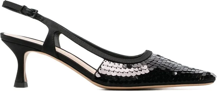 Sequin-Embellished 70mm Pumps