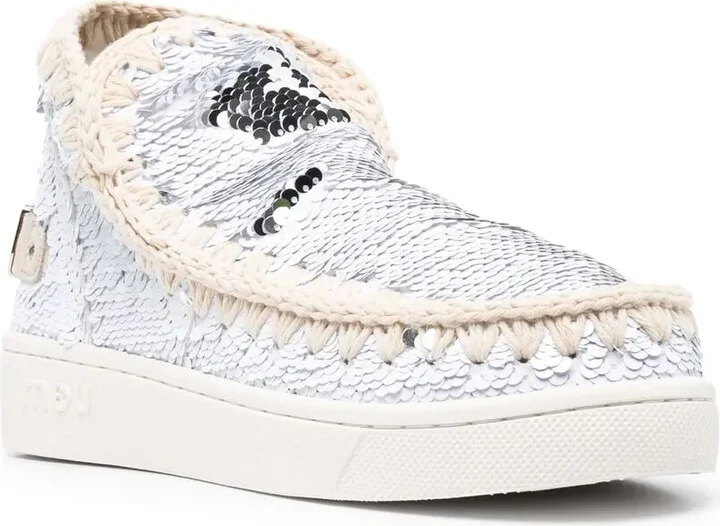 Sequin-Embellished Ankle Boots - Image 2