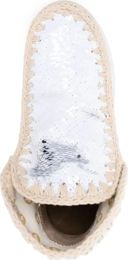 Sequin-Embellished Ankle Boots - Image 4