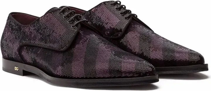 sequin-embellished Derby shoes - Image 2