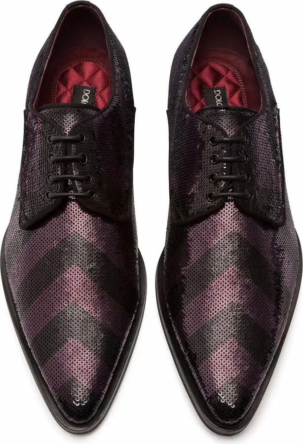 sequin-embellished Derby shoes - Image 4