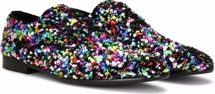 sequin-embellished Derby shoes - Image 2
