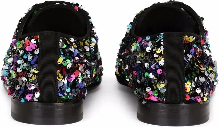 sequin-embellished Derby shoes - Image 3