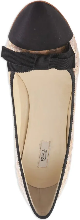 Sequin-Embellished Heeled Pumps - Image 4