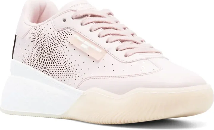 Sequin-Embellished Lace-Up Sneakers - Image 2