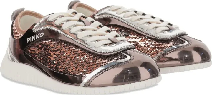 Sequin-Embellished Low Top Sneakers - Image 2