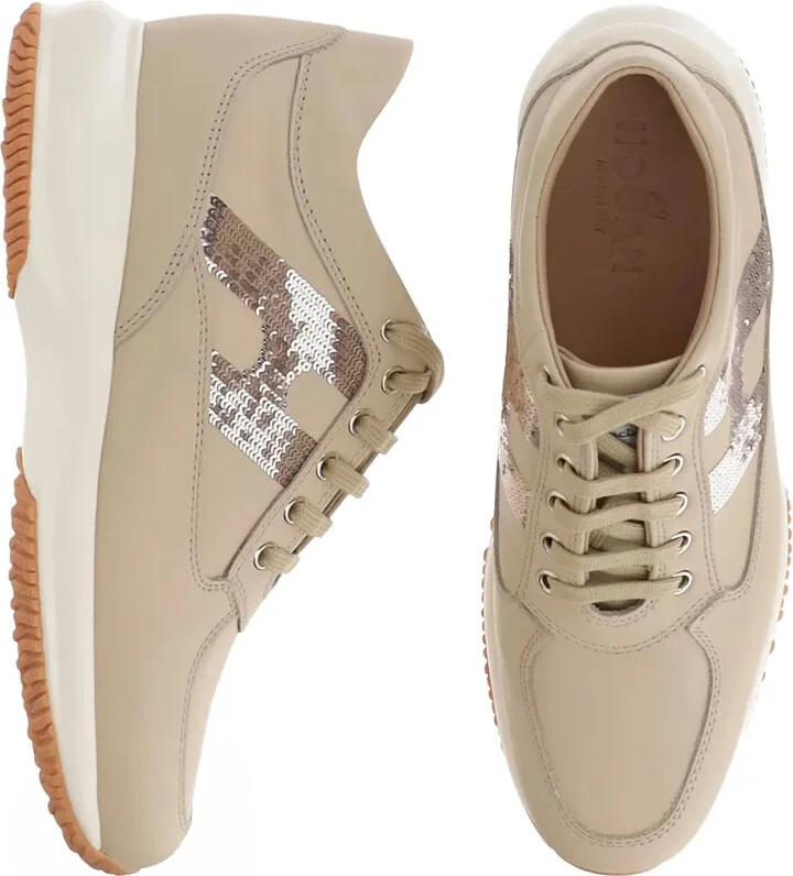 Sequin-Embellished Low-Top Trainers - Image 4