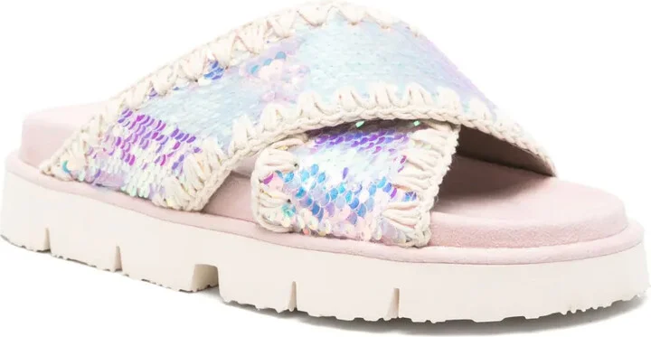 Sequin-Embellished Sandals - Image 2