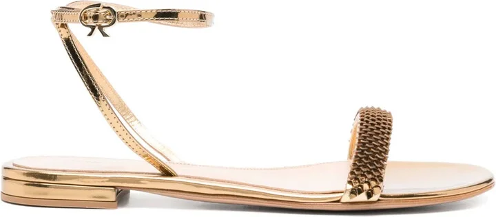 Sequin-Embellished Sandals